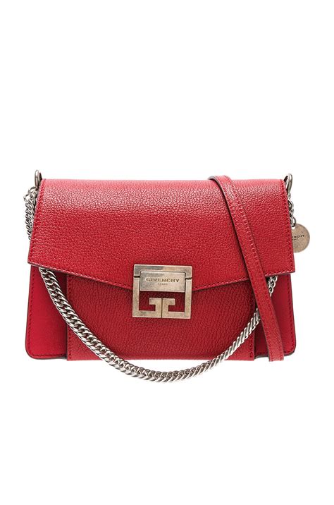 givenchy gv3 small red|Givenchy Red Leather Brown Suede GV3 Small Flap Shoulder .